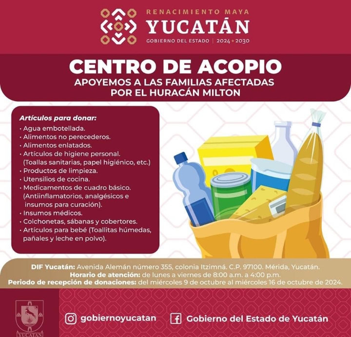 Habilita Gobierno del Estado Centro de Acopio en el DIF Yucatán – CM ...